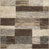 12' Beige Slate Gray And Brown Patchwork Runner Rug